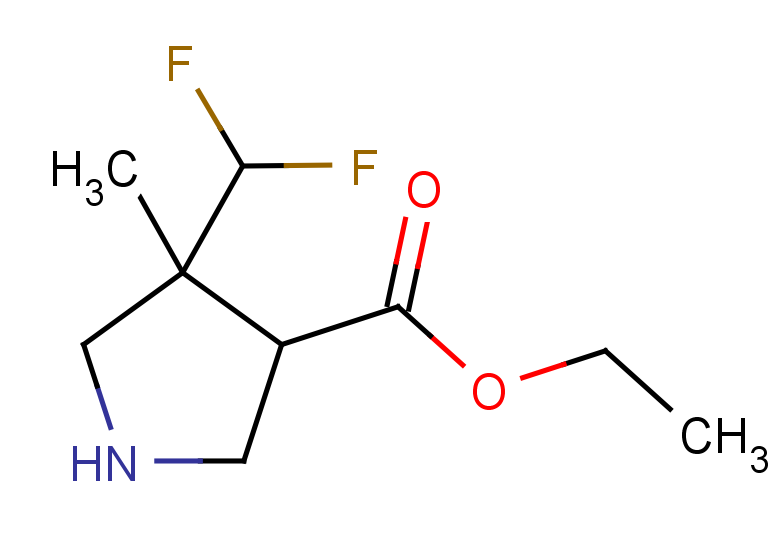 ethyl 4-(difluoromethyl)-4-methylpyrrolidine-3-carboxylate, Mixture of diastereomers