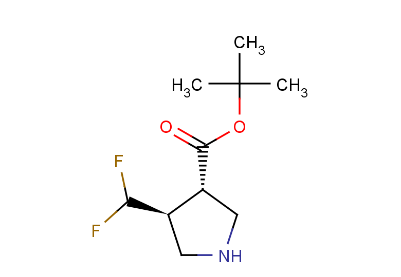 rac-tert-butyl (3R,4R)-4-(difluoromethyl)pyrrolidine-3-carboxylate, trans