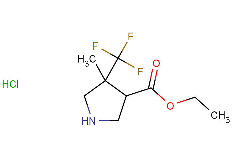 ethyl 4-methyl-4-(trifluoromethyl)pyrrolidine-3-carboxylate hydrochloride, Mixture of diastereomers