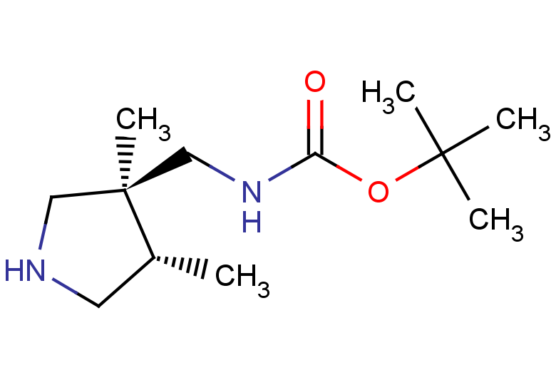 rac-tert-butyl N-{[(3R,4R)-3,4-dimethylpyrrolidin-3-yl]methyl}carbamate, trans