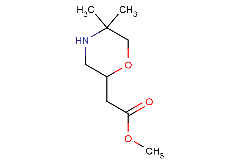 methyl 2-(5,5-dimethylmorpholin-2-yl)acetate