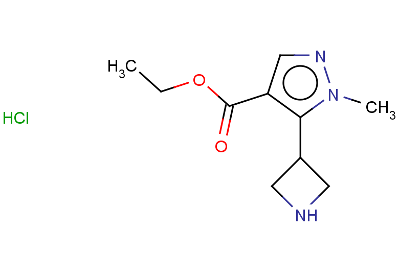ethyl 5-(azetidin-3-yl)-1-methyl-1H-pyrazole-4-carboxylate hydrochloride