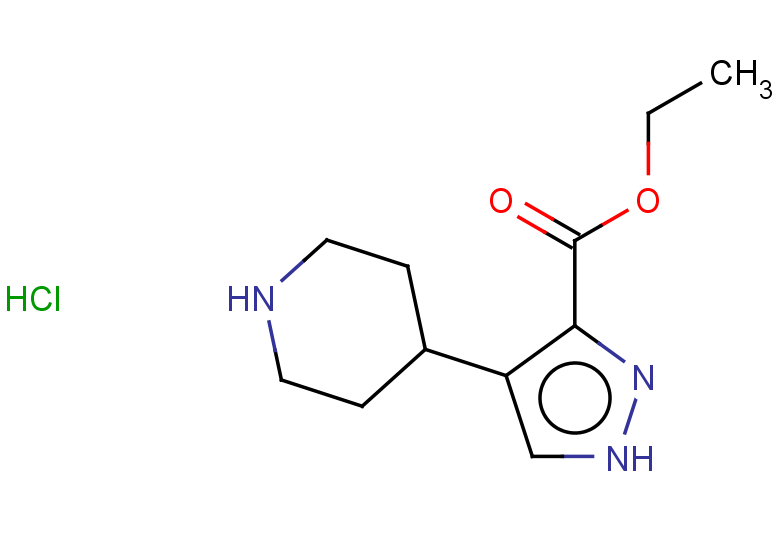 ethyl 4-(piperidin-4-yl)-1H-pyrazole-3-carboxylate hydrochloride