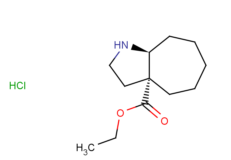 rac-ethyl (3aR,8aS)-decahydrocyclohepta[b]pyrrole-3a-carboxylate hydrochloride, cis