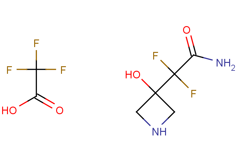 2,2-difluoro-2-(3-hydroxyazetidin-3-yl)acetamide, trifluoroacetic acid