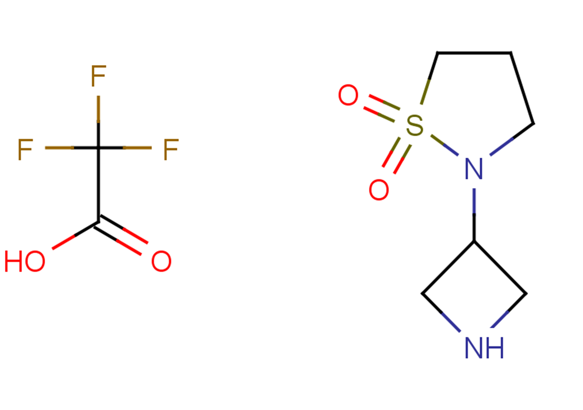 2-(azetidin-3-yl)-1lambda6,2-thiazolidine-1,1-dione, trifluoroacetic acid