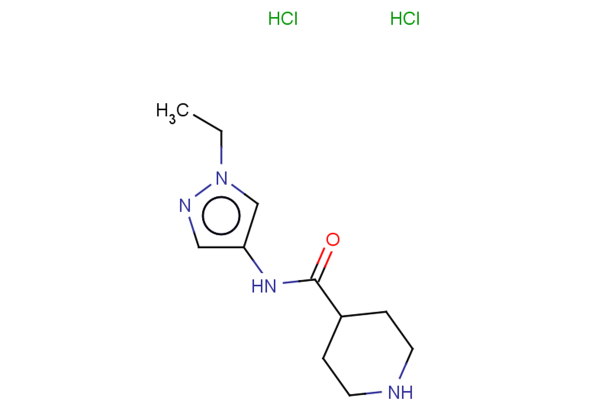 N-(1-ethyl-1H-pyrazol-4-yl)piperidine-4-carboxamide dihydrochloride