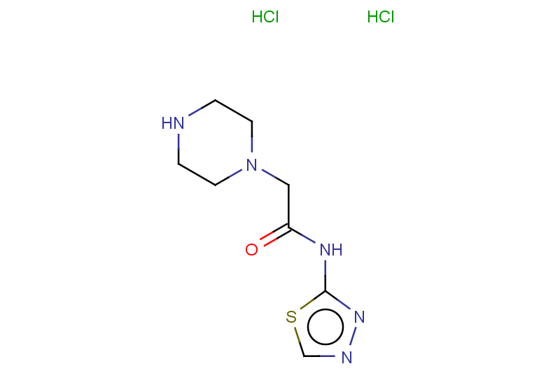 2-(piperazin-1-yl)-N-(1,3,4-thiadiazol-2-yl)acetamide dihydrochloride