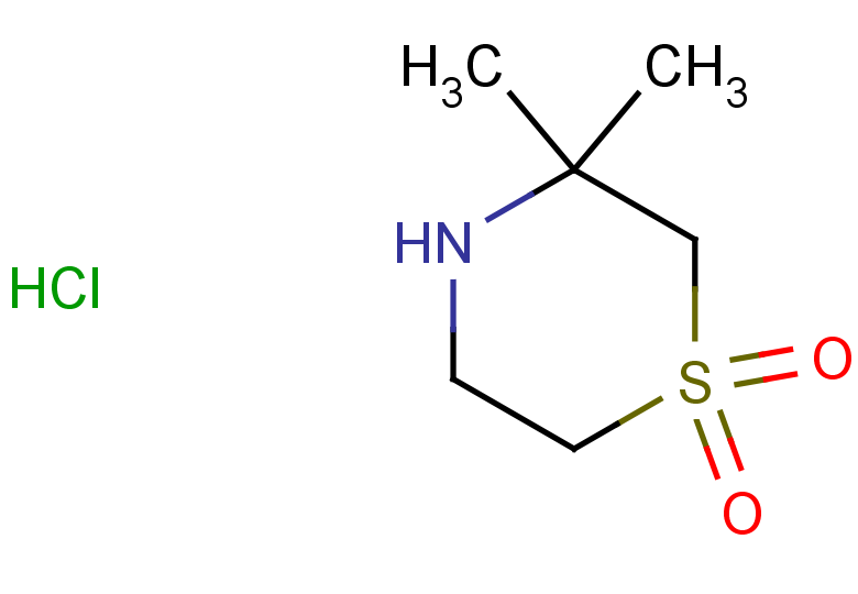 3,3-dimethyl-1lambda6-thiomorpholine-1,1-dione hydrochloride