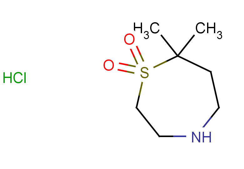 7,7-dimethyl-1lambda6,4-thiazepane-1,1-dione hydrochloride