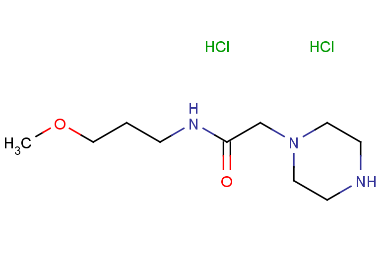 N-(3-methoxypropyl)-2-(piperazin-1-yl)acetamide dihydrochloride