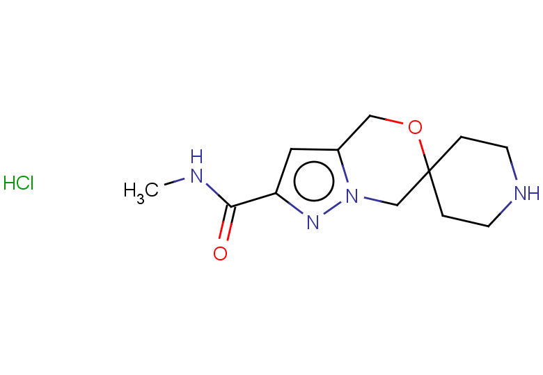 N-methyl-4',7'-dihydrospiro[piperidine-4,6'-pyrazolo[3,2-c][1,4]oxazine]-2'-carboxamide hydrochloride