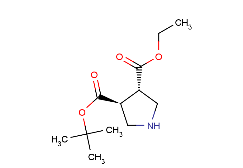 rac-3-tert-butyl 4-ethyl (3R,4R)-pyrrolidine-3,4-dicarboxylate, trans