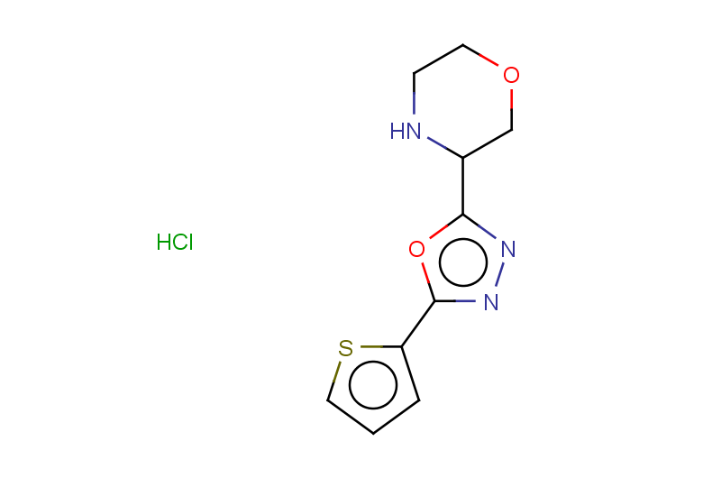 3-[5-(thiophen-2-yl)-1,3,4-oxadiazol-2-yl]morpholine hydrochloride