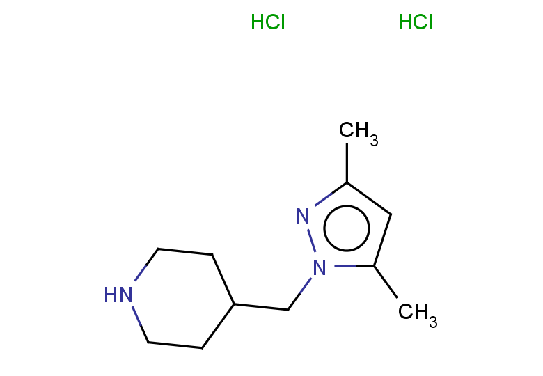 4-[(3,5-dimethyl-1H-pyrazol-1-yl)methyl]piperidine dihydrochloride
