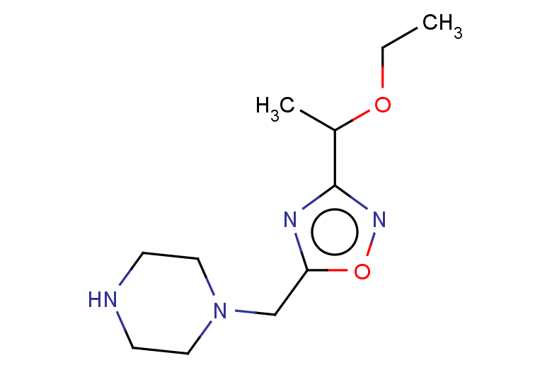 1-{[3-(1-ethoxyethyl)-1,2,4-oxadiazol-5-yl]methyl}piperazine