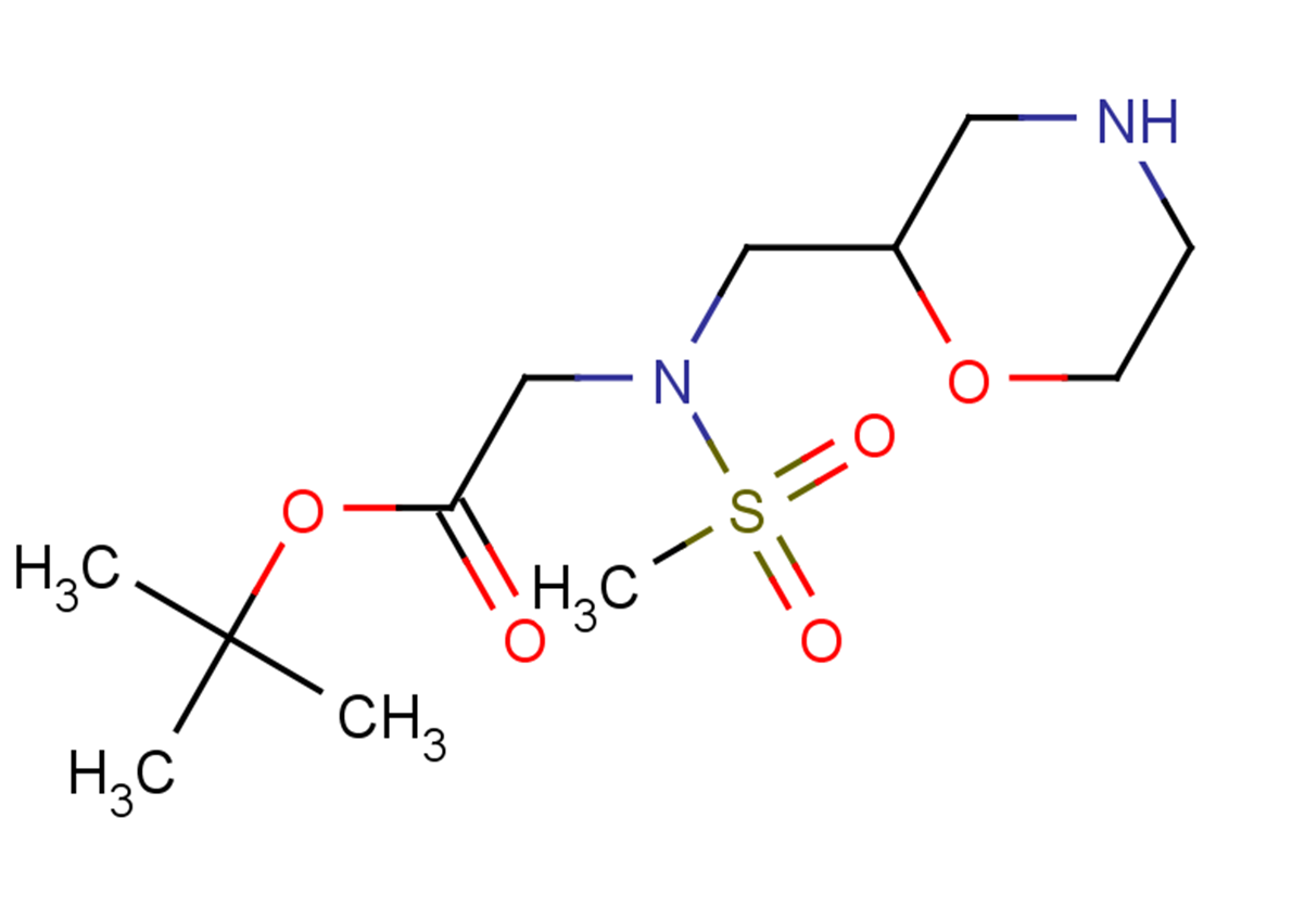 tert-butyl 2-[N-(morpholin-2-ylmethyl)methanesulfonamido]acetate