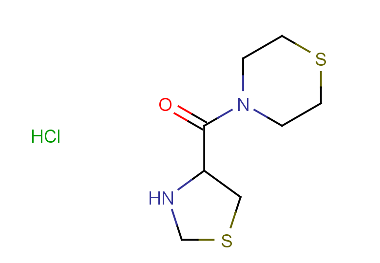 4-(1,3-thiazolidine-4-carbonyl)thiomorpholine hydrochloride