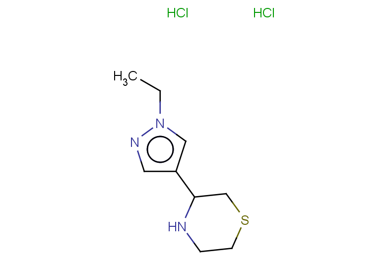 3-(1-ethyl-1H-pyrazol-4-yl)thiomorpholine dihydrochloride