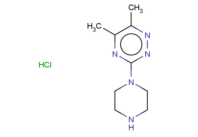5,6-dimethyl-3-(piperazin-1-yl)-1,2,4-triazine hydrochloride