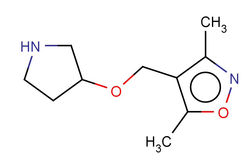 3,5-dimethyl-4-[(pyrrolidin-3-yloxy)methyl]-1,2-oxazole