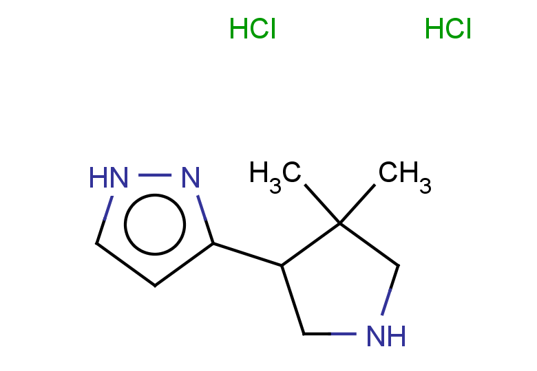 3-(4,4-dimethylpyrrolidin-3-yl)-1H-pyrazole dihydrochloride