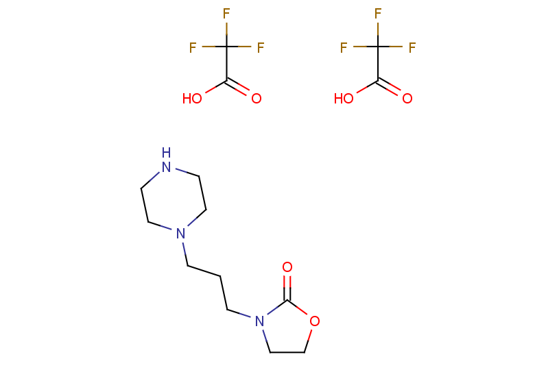 3-[3-(piperazin-1-yl)propyl]-1,3-oxazolidin-2-one bis(trifluoroacetate)