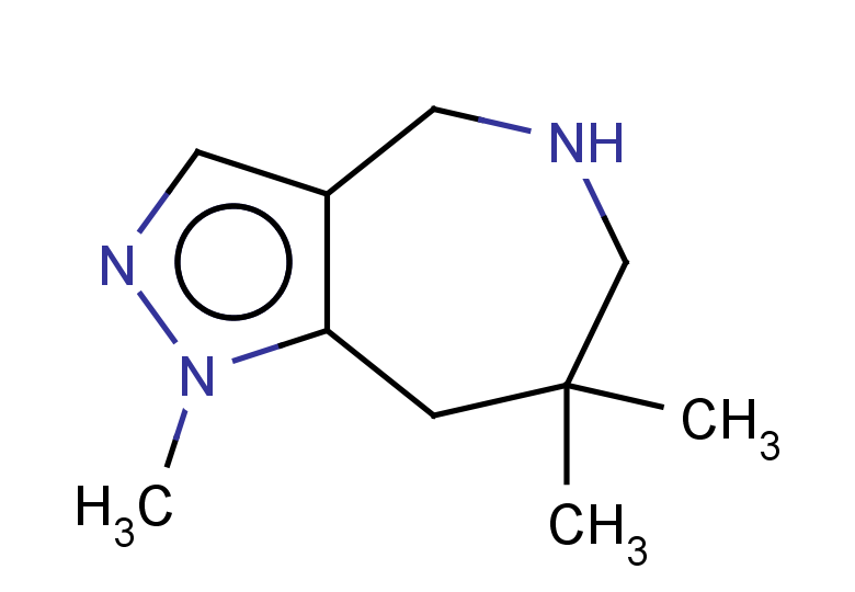 1,7,7-trimethyl-1H,4H,5H,6H,7H,8H-pyrazolo[4,3-c]azepine