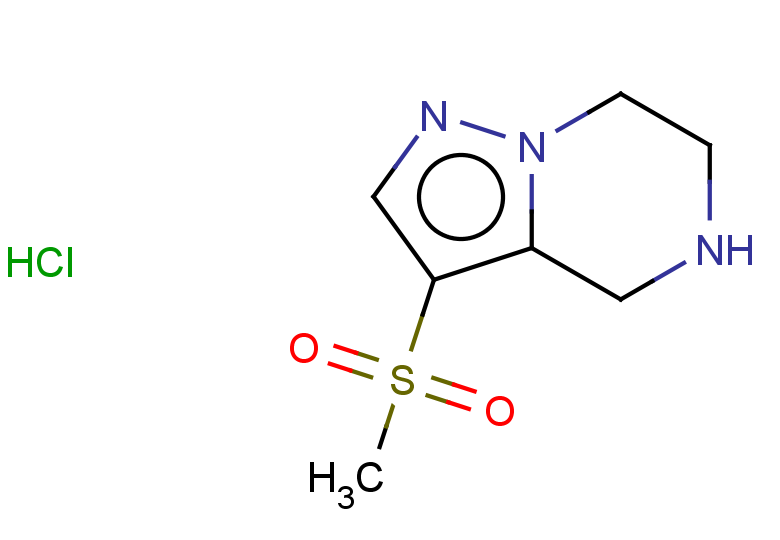 3-methanesulfonyl-4H,5H,6H,7H-pyrazolo[1,5-a]pyrazine hydrochloride