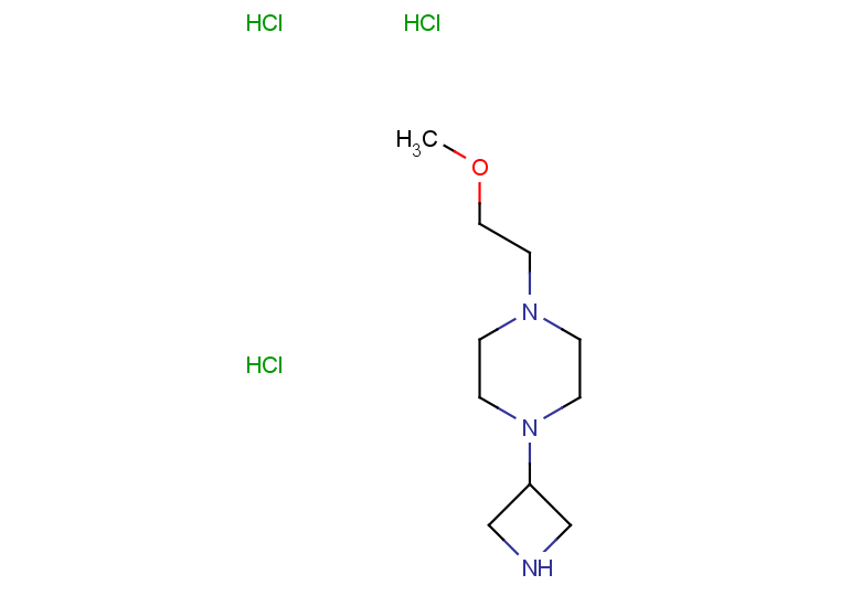 1-(azetidin-3-yl)-4-(2-methoxyethyl)piperazine trihydrochloride