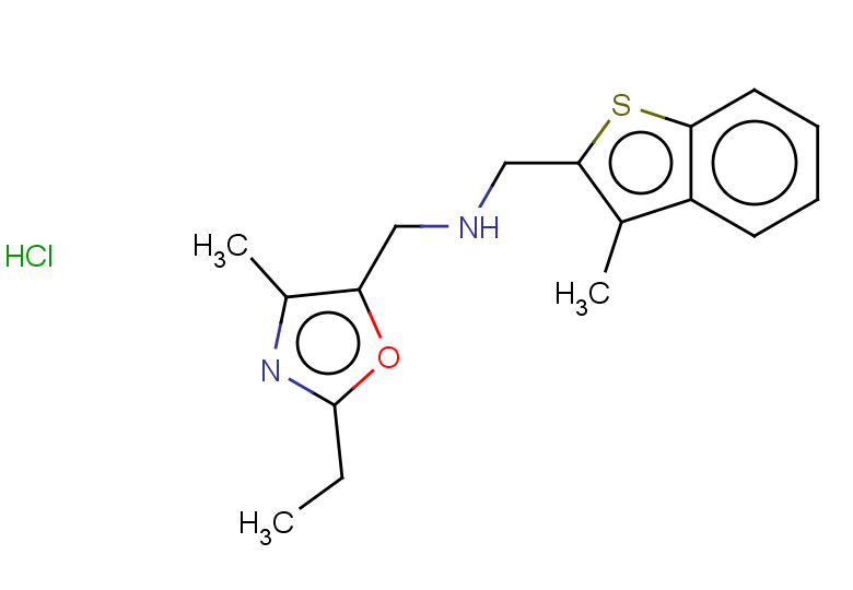 [(2-ethyl-4-methyl-1,3-oxazol-5-yl)methyl][(3-methyl-1-benzothiophen-2-yl)methyl]amine hydrochloride