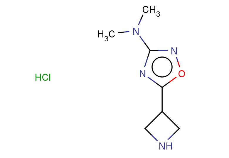 5-(azetidin-3-yl)-N,N-dimethyl-1,2,4-oxadiazol-3-amine hydrochloride