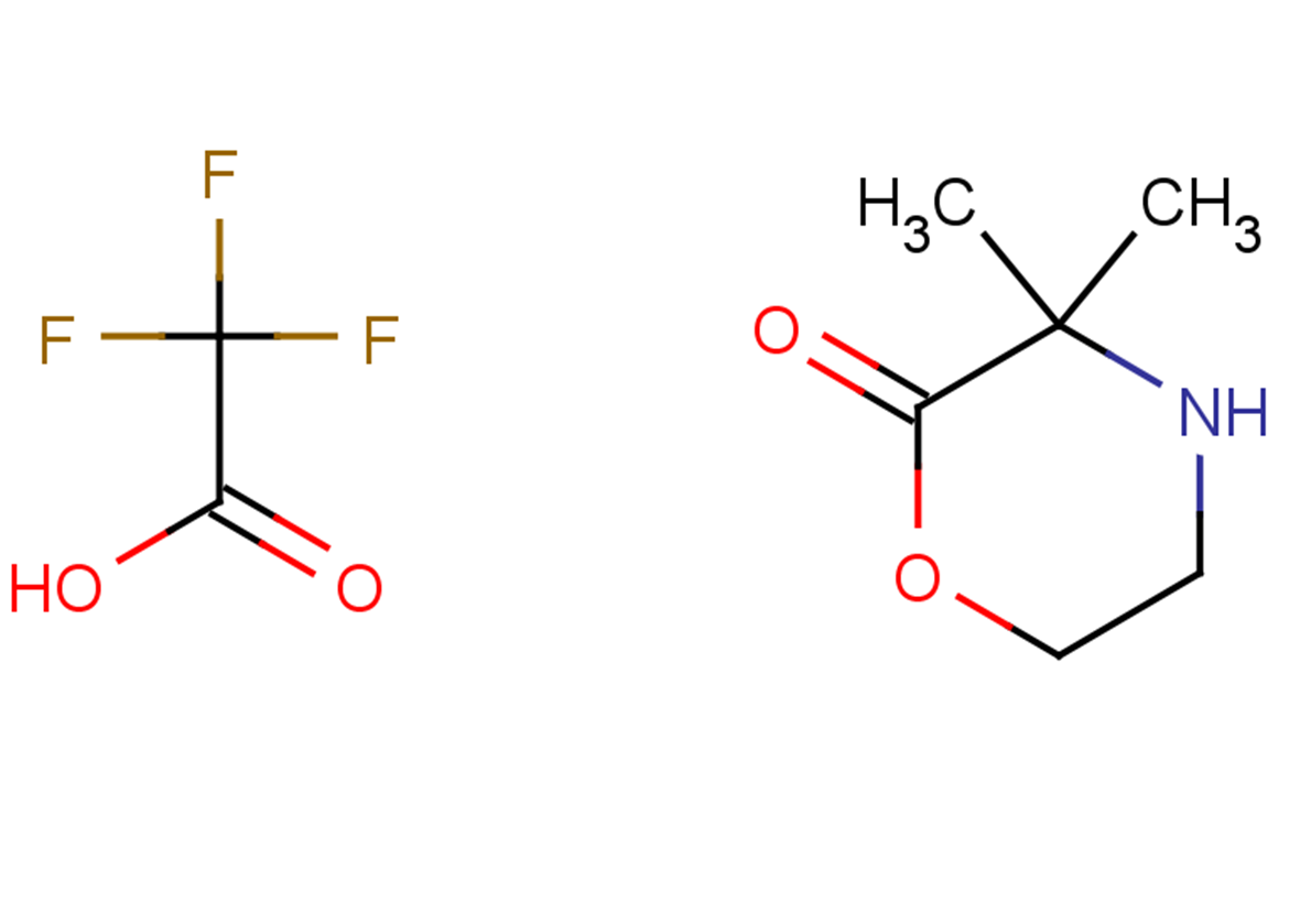 3,3-dimethylmorpholin-2-one, trifluoroacetic acid