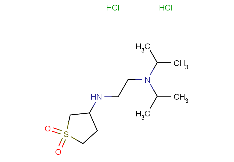 3-({2-[bis(propan-2-yl)amino]ethyl}amino)-1lambda6-thiolane-1,1-dione dihydrochloride