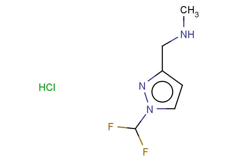 {[1-(difluoromethyl)-1H-pyrazol-3-yl]methyl}(methyl)amine hydrochloride