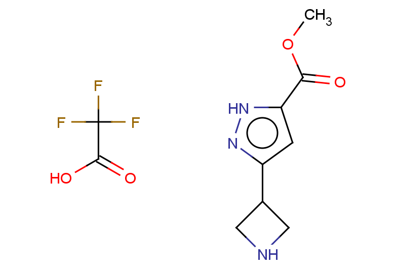 methyl 3-(azetidin-3-yl)-1H-pyrazole-5-carboxylate, trifluoroacetic acid