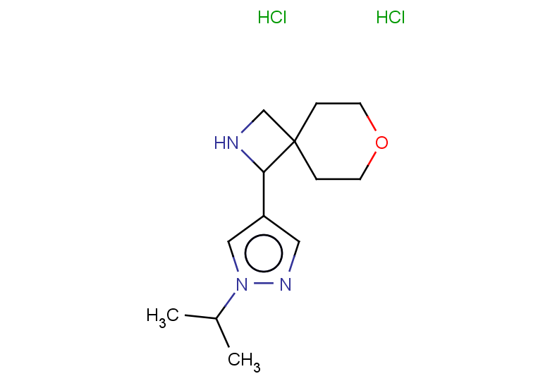 1-[1-(propan-2-yl)-1H-pyrazol-4-yl]-7-oxa-2-azaspiro[3.5]nonane dihydrochloride