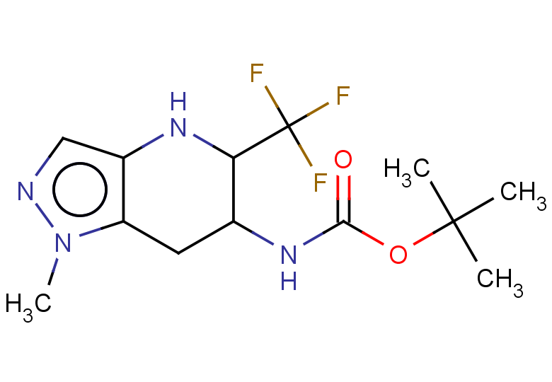 tert-butyl N-[1-methyl-5-(trifluoromethyl)-1H,4H,5H,6H,7H-pyrazolo[4,3-b]pyridin-6-yl]carbamate, Mixture of diastereomers