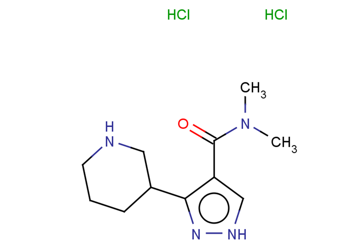 N,N-dimethyl-3-(piperidin-3-yl)-1H-pyrazole-4-carboxamide dihydrochloride
