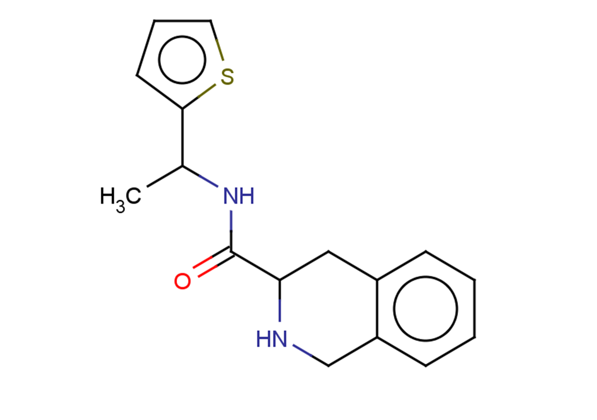 N-[1-(thiophen-2-yl)ethyl]-1,2,3,4-tetrahydroisoquinoline-3-carboxamide