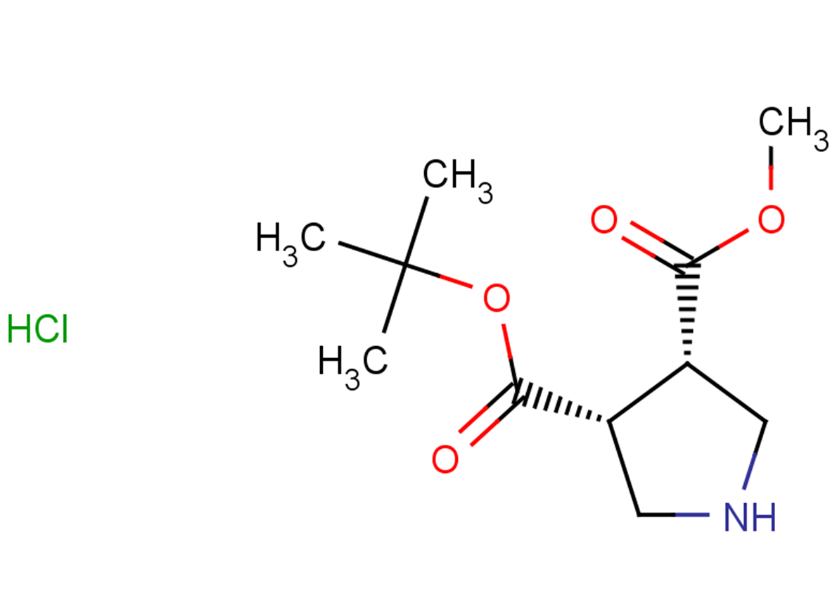 rac-3-tert-butyl 4-methyl (3R,4S)-pyrrolidine-3,4-dicarboxylate hydrochloride, cis
