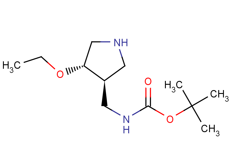 rac-tert-butyl N-{[(3R,4R)-4-ethoxypyrrolidin-3-yl]methyl}carbamate, trans