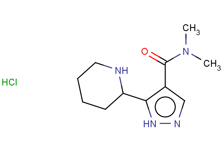 N,N-dimethyl-5-(piperidin-2-yl)-1H-pyrazole-4-carboxamide hydrochloride