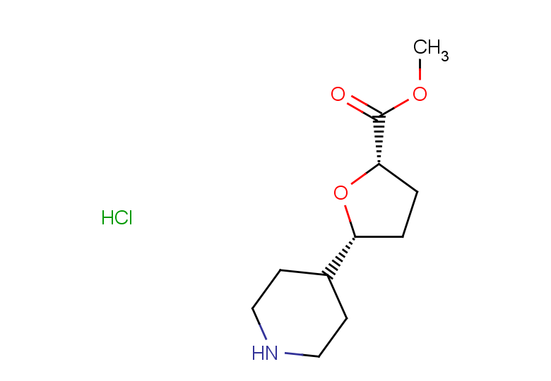 methyl (2S,5R)-5-(piperidin-4-yl)oxolane-2-carboxylate hydrochloride
