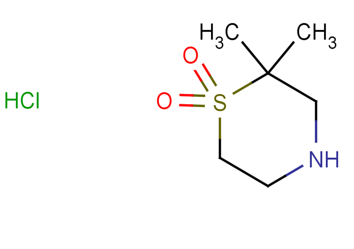2,2-dimethyl-1lambda6-thiomorpholine-1,1-dione hydrochloride