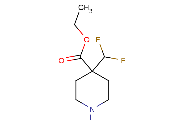 ethyl 4-(difluoromethyl)piperidine-4-carboxylate