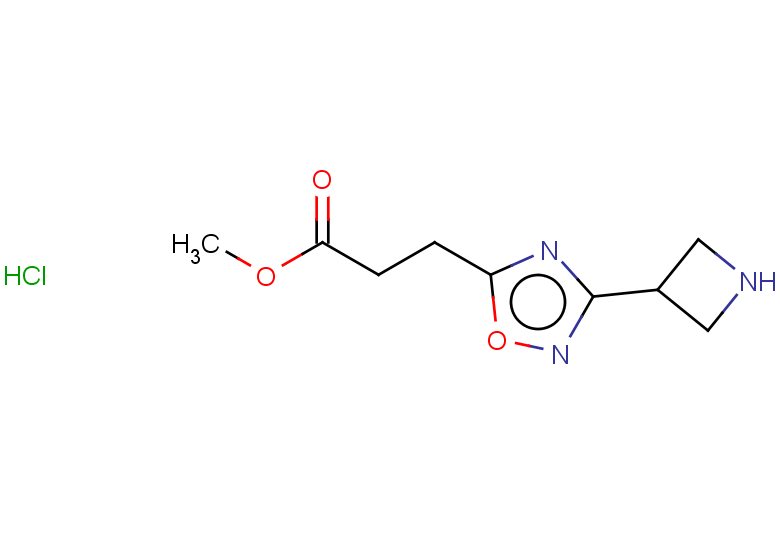methyl 3-[3-(azetidin-3-yl)-1,2,4-oxadiazol-5-yl]propanoate hydrochloride