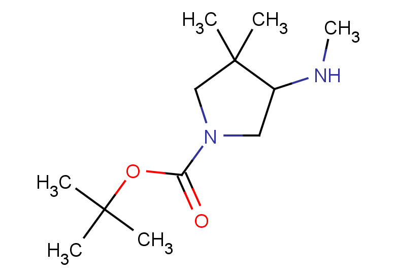 tert-butyl 3,3-dimethyl-4-(methylamino)pyrrolidine-1-carboxylate