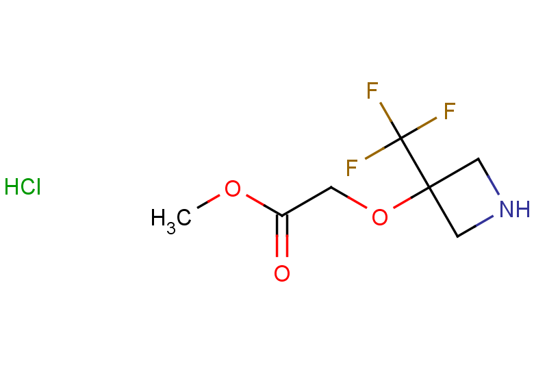 methyl 2-{[3-(trifluoromethyl)azetidin-3-yl]oxy}acetate hydrochloride