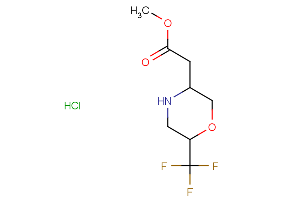 methyl 2-[6-(trifluoromethyl)morpholin-3-yl]acetate hydrochloride